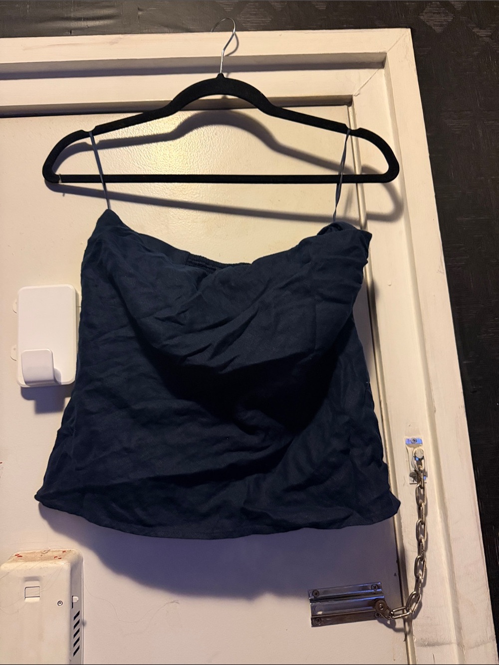Women's Navy Blue Cowl Neck Cami Top